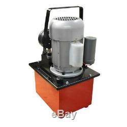 Electric Manual Air Pumper SingleActing Hydraulic Hand Pump 8LOil Power 10000PSI