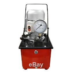 Electric Manual Air Pumper Single Acting Hydraulic Hand Pump 8L Oil 10,000 PSI