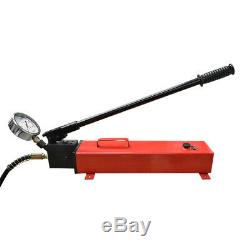 Electric Manual Air Pumper Single Acting Hydraulic Hand Pump MH7 Pressure Gauge