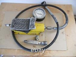 Enerpac PA130 air hydraulic foot pump + more. Lot