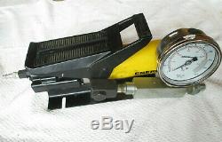 Enerpac PA133 Air Driven Hydraulic Foot Pump with GP-10S Gauge. 10,000 PSI