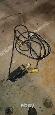 Enerpac PA-133 Pneumatic Air Hydraulic Foot Pump 10,000 PSI with2 Enerpac RCH-1212