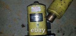 Enerpac PA-133 Pneumatic Air Hydraulic Foot Pump 10,000 PSI with2 Enerpac RCH-1212