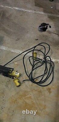 Enerpac PA-133 Pneumatic Air Hydraulic Foot Pump 10,000 PSI with2 Enerpac RCH-1212