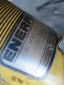 Enerpac Pam-1041 Air Powered Hydraulic Pump With Rwh-121 Ram