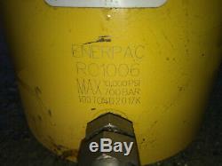 Enerpac RC1006 Hydraulic Cylinder 100 Ton Capacity and PA1150 Hydraulic Air Pump
