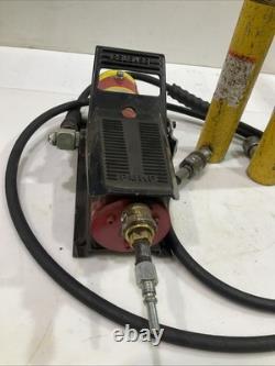 Enerpac Rc108 Central Hydraulics 10,000psi Air Pump 10 Ton F4720k Set Y2m