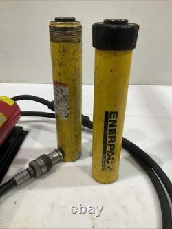Enerpac Rc108 Central Hydraulics 10,000psi Air Pump 10 Ton F4720k Set Y2m