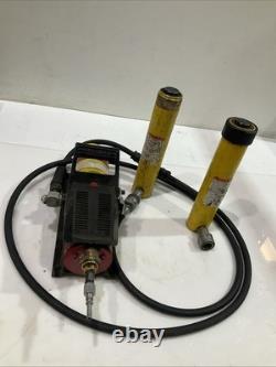 Enerpac Rc108 Central Hydraulics 10,000psi Air Pump 10 Ton F4720k Set Y2m