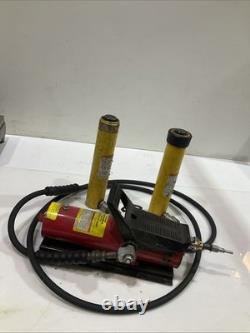 Enerpac Rc108 Central Hydraulics 10,000psi Air Pump 10 Ton F4720k Set Y2m