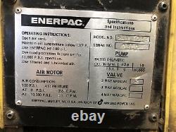 Enerpac Single-acting Air Hydraulic Pump Pam-1022 / Be7c Jch