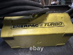 Enerpac Turbo Hydraulic Pump Pat1102N- 10000 PSI WithPress Model VM-4L / BM1C