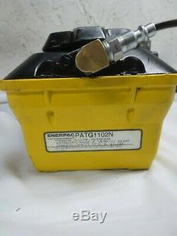 Enerpac, Turbo II Air/Oil, 10,000 PSI Hydraulic Pump (PATG-1102N) with hose assy