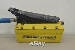 Enerpac Turbo Model PAT1102N Air Powered Hydraulic Foot Pump 10,000 PSI with Hose