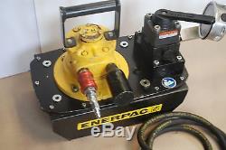 Enerpac Za4608mx Air Driven Hydraulic Pump 3way 3pos Valve Hose & Gauge Za4208mx