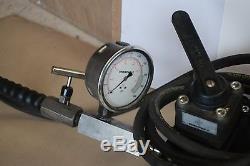 Enerpac Za4608mx Air Driven Hydraulic Pump 3way 3pos Valve Hose & Gauge Za4208mx