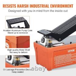 Foot-Actuated Air Hydraulic Pump 10000 PSI, 1/2 Gal Reservoir, 6.6ft Pipe