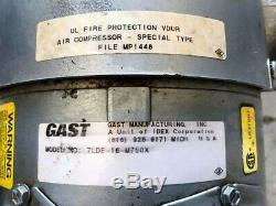 GAST Air Compressor for Fire Protection System 7LDE-16-M750X Used Works well