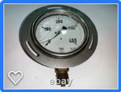 Gauge Air, Water or Oil (glycerin filled) 0 to 400 PSI