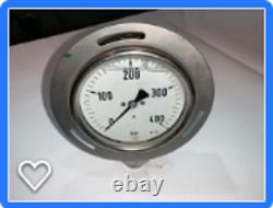Gauge Air, Water or Oil (glycerin filled) 0 to 400 PSI