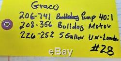 Graco Bulldog 401 Air Motor / Pump & 5 Gallon Drum Un-Loader #28