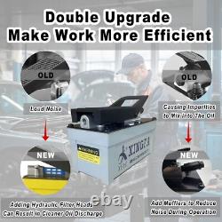 Gray Air Hydraulic Pump, 10,000 PSI, 1.7L Reservoir, NPT 3/8 Oil Outlet