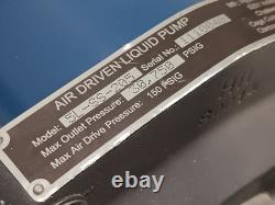 HII 5L-SS-205 Air Driven Liquid Pump 30,750 PSIG Max Outlet Pressure