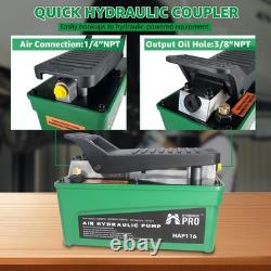 HYDRAULIC PRO 10,000 PSI Air Hydraulic Pump, 1.6L Reservoir, NPT 3/8 Oil Out