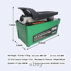 HYDRAULIC PRO 10,000 PSI Air Hydraulic Pump, 1.6L Reservoir, NPT 3/8 Oil Out