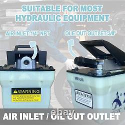 Haichy 10,000 PSI 1.7L Reservoir, NPT 1/4 Inlet, Air Hydraulic Pump, PE