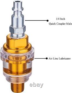 Haichy 10,000 PSI Air Hydraulic Foot Pump Control Lift with Air Line Lubricator
