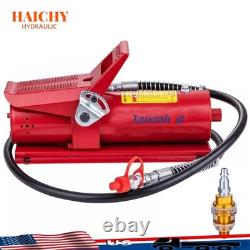 Haichy Air Hydraulic Pump 10,000 PSI 10 Ton Porta Power Hydraulic Air Foot Pump