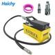 Haichy Air Hydraulic Pump 10,000 Psi, 1.7l Reservoir, Npt3/8 Oil Outlet, Yellow