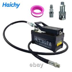Haichy Air Hydraulic Pump 10,000 PSI, 1.7L Reservoir, NPT 3/8 Oil Outlet, Black
