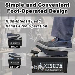 Haichy Air Hydraulic Pump 10,000 PSI, 1.7L Reservoir, NPT 3/8 Oil Outlet, Black