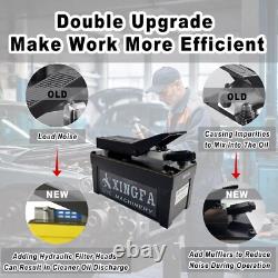 Haichy Air Hydraulic Pump 10,000 PSI, 1.7L Reservoir, NPT 3/8 Oil Outlet, Black