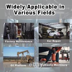 Haichy Air Hydraulic Pump 10,000 PSI, 1.7L Reservoir, NPT 3/8 Oil Outlet, Black