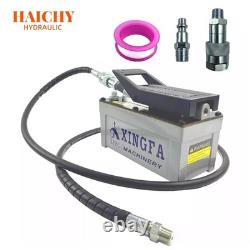 Haichy Air Hydraulic Pump 10,000 PSI, 1.7L Reservoir, NPT 3/8 Oil Outlet, Gray