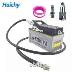Haichy Air Hydraulic Pump 10,000 PSI, 1.7L Reservoir, NPT 3/8 Oil Outlet, Gray