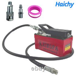 Haichy-Air Hydraulic Pump 10,000 PSI, 1.7L Reservoir, NPT 3/8 Oil Outlet, Red