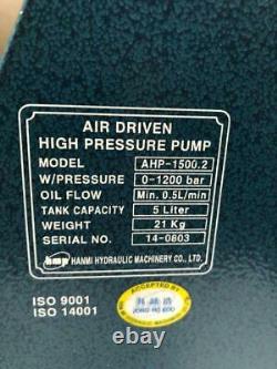 Hanmi Hydraulics Ahp-1500.2 Air Driven Liquid Fluid Pump/ Bolt Tensioner Pump