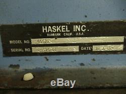 Haskel Air Driven 1001 Hydraulic Fluid Pump Mod 56752 Awd11-100 16,500 Psi