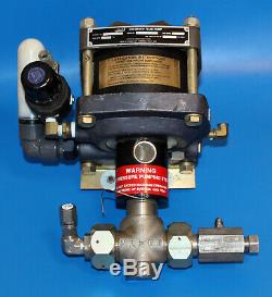 Haskel DSF-60 1.5HP Air-Driven Liquid Pump 55389 150 PSIG Max outlet 9800 PSIG