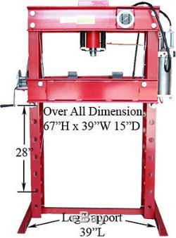 Heavy Duty 45 Ton Air Hydraulic Floor Shop Press Air Pump