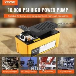 Heavy-Duty Air Hydraulic Pump 10000 PSI, Aluminum, 0.42 Gal Oil Reservoir