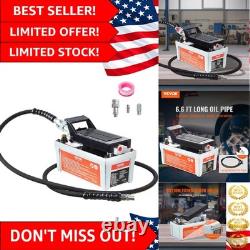 Heavy-Duty Air Treadle Hydraulic Pump Includes 6.6ft Hose for Versatile Use Heavy-Duty Air Treadle Hydraulic Pump Includes 6.6ft Hose for Versatile Use