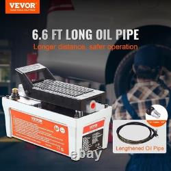 Heavy-Duty Air Treadle Hydraulic Pump Includes 6.6ft Hose for Versatile Use