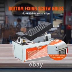 Heavy-Duty Air Treadle Hydraulic Pump Includes 6.6ft Hose for Versatile Use