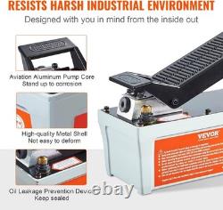 Heavy-Duty Air Treadle Hydraulic Pump Includes 6.6ft Hose for Versatile Use