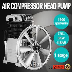 Heavy Duty Industrial Aluminum 4HP Air Compressor Head Pump Motor Machine 160PSI